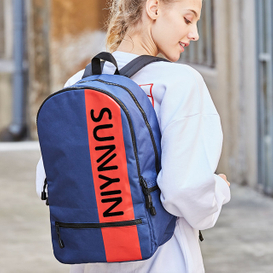 Spring and summer contrast color monogram printing casual lovers bag backpack